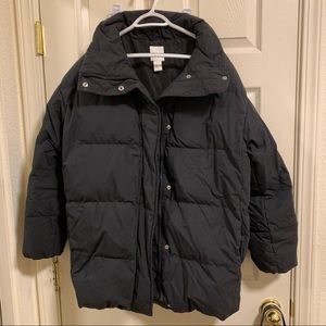 H&m black puffer jacket